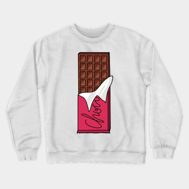 Chocolate Bar Crewneck Sweatshirt by murialbezanson